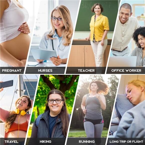 Plus Size Compression Socks for Women Men Wide Calf Extra Large 15-20 - Picture 6 of 7